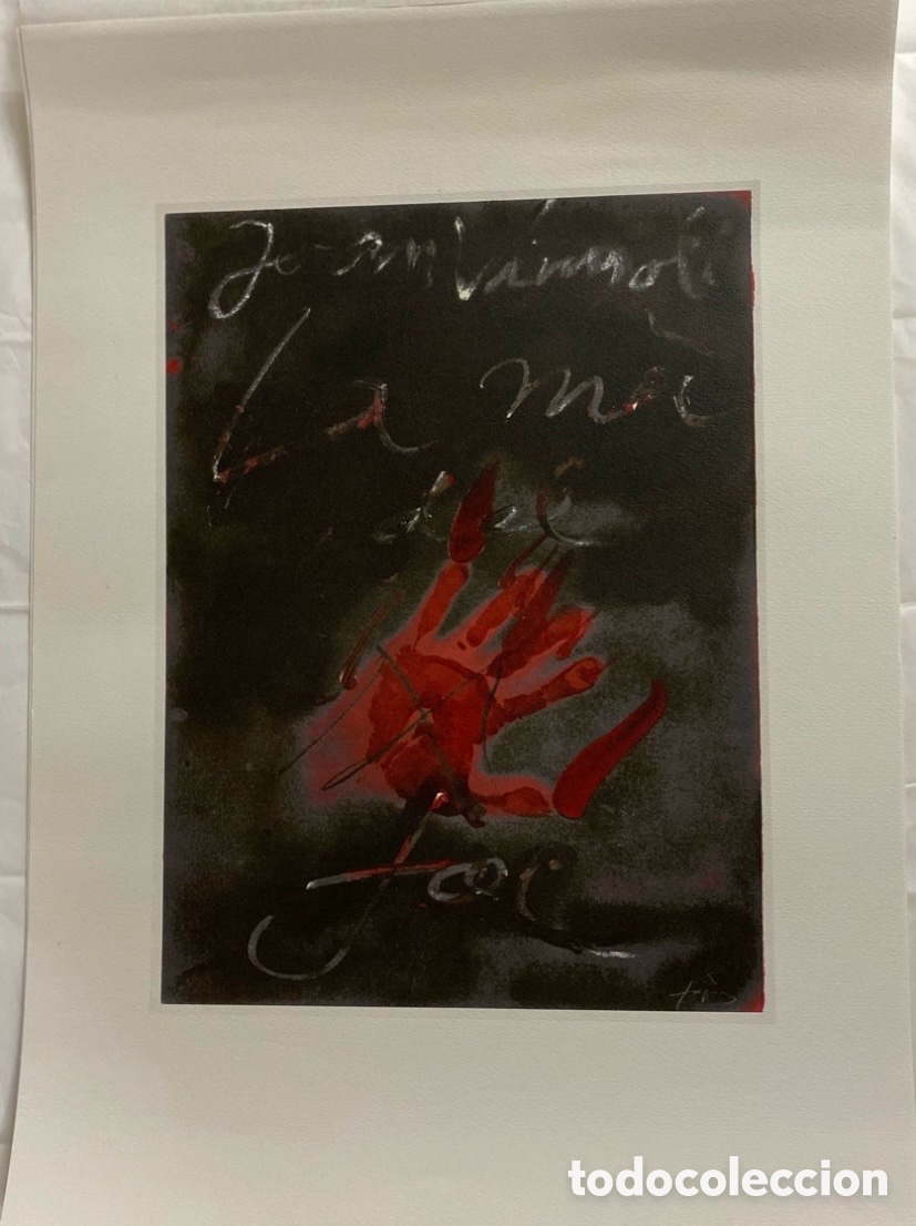 Arte: Litografia de Tapias con certificado