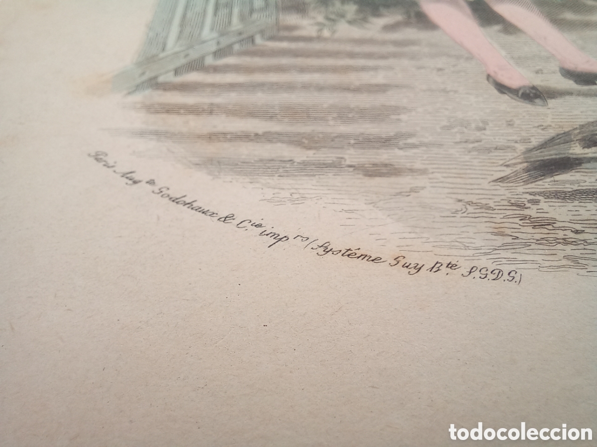 Arte: Litograf&iacute;a La Moda Elegante Ilustrada. - Foto 6