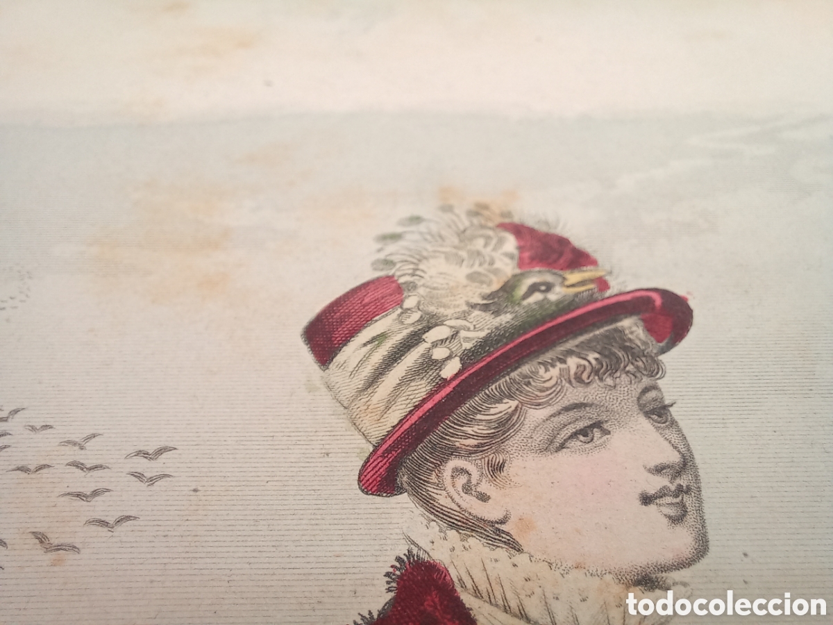 Arte: Litograf&iacute;a La Moda Elegante Ilustrada. - Foto 3
