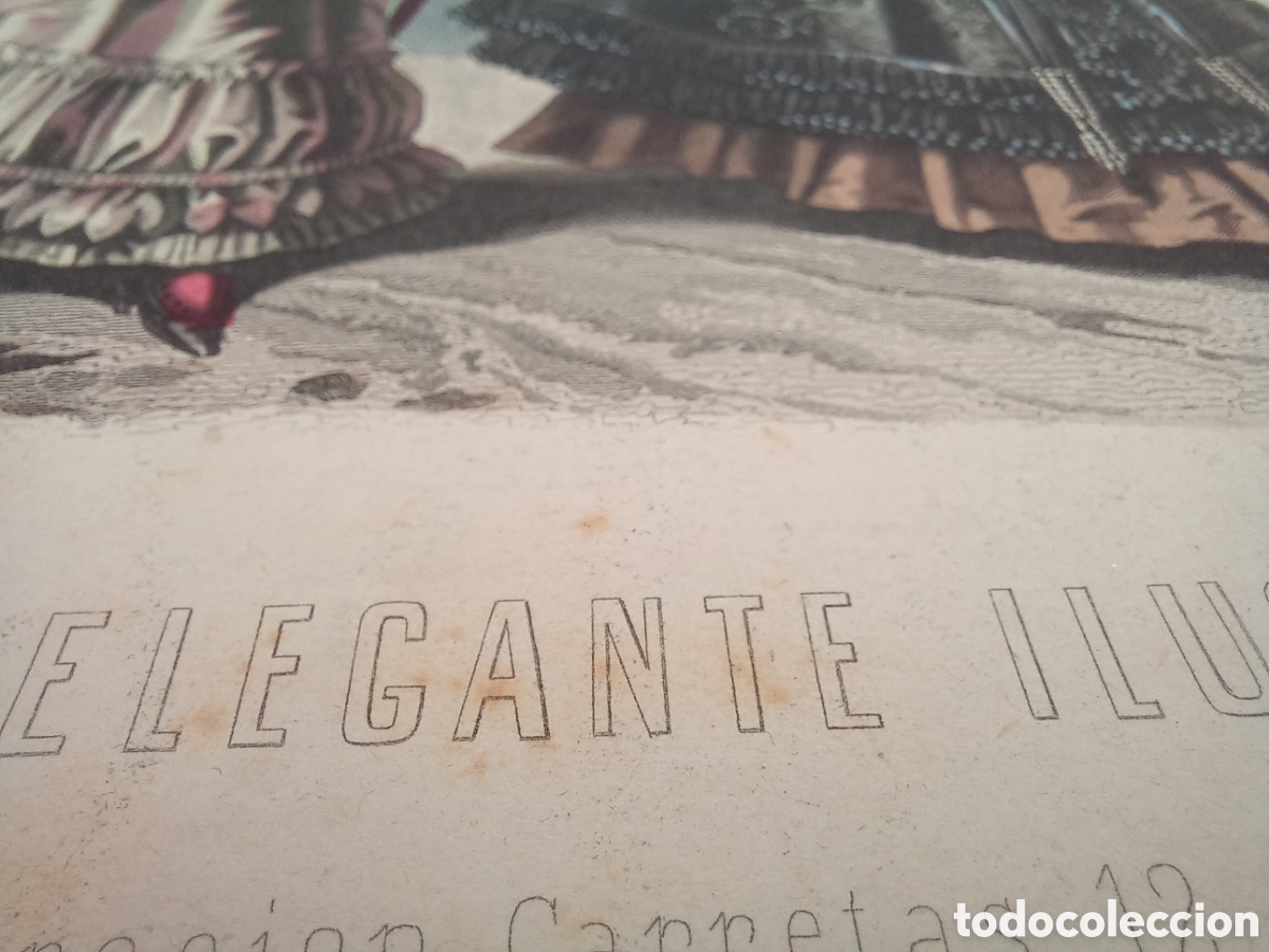 Arte: Litograf&iacute;a La Moda Elegante Ilustrada. - Foto 5