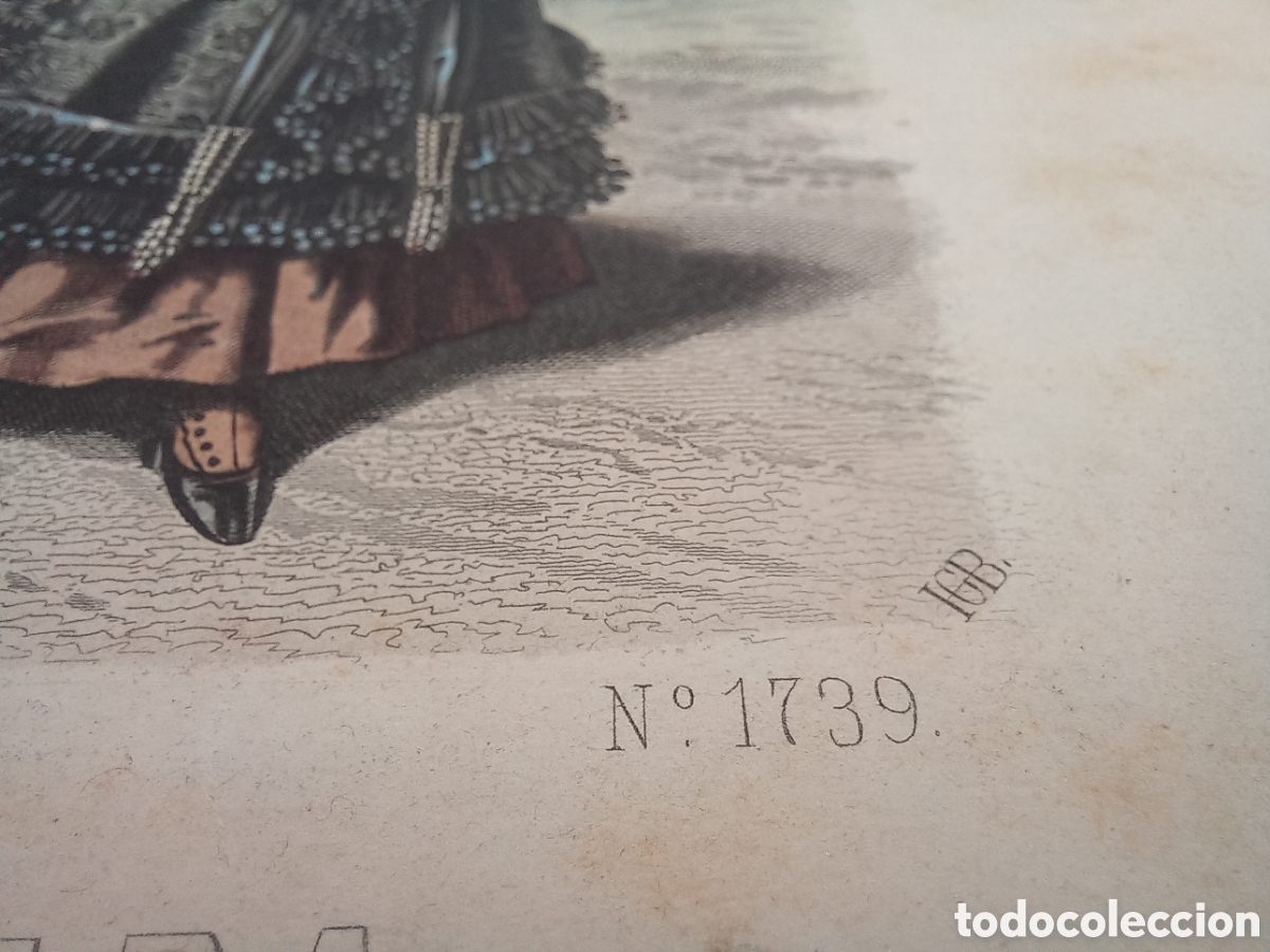 Arte: Litograf&iacute;a La Moda Elegante Ilustrada. - Foto 6