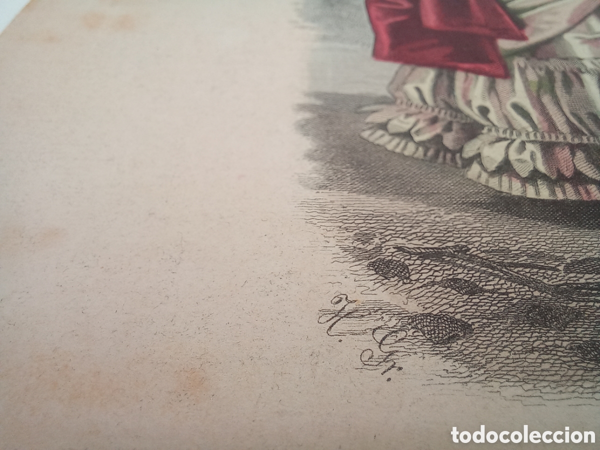 Arte: Litograf&iacute;a La Moda Elegante Ilustrada. - Foto 7