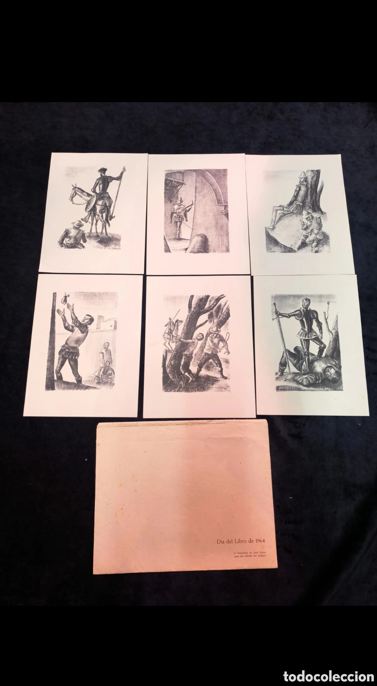 Arte: Litograf&iacute;a de Don Quijote