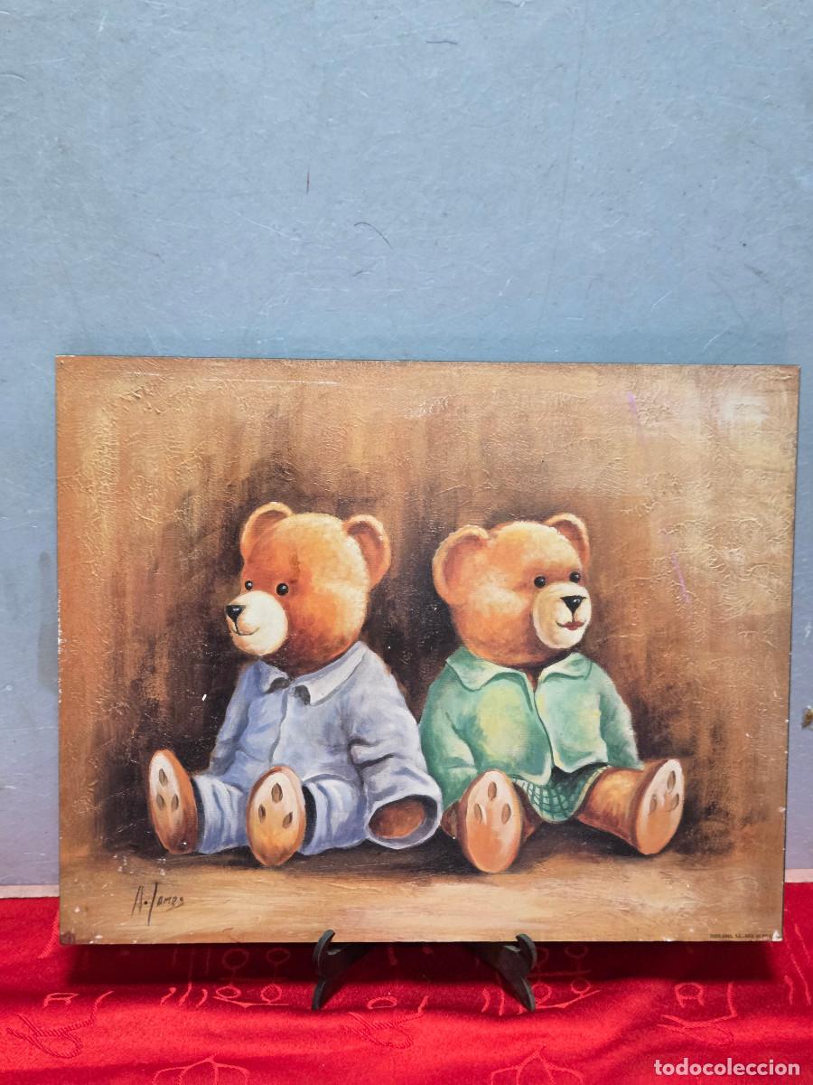 Arte: cuadro litografia osos