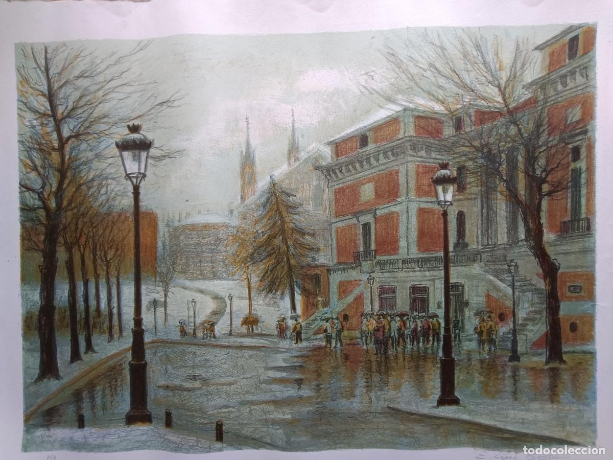 Arte: Litograf&iacute;a firmada Eugenio L&oacute;pez Berr&oacute;n