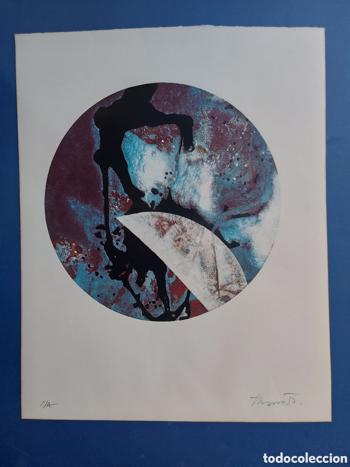 Arte: JOAN -JOSEP THARRATS &rdquo;ESPACIO GALACTICO&rdquo; LITOGRAFIA