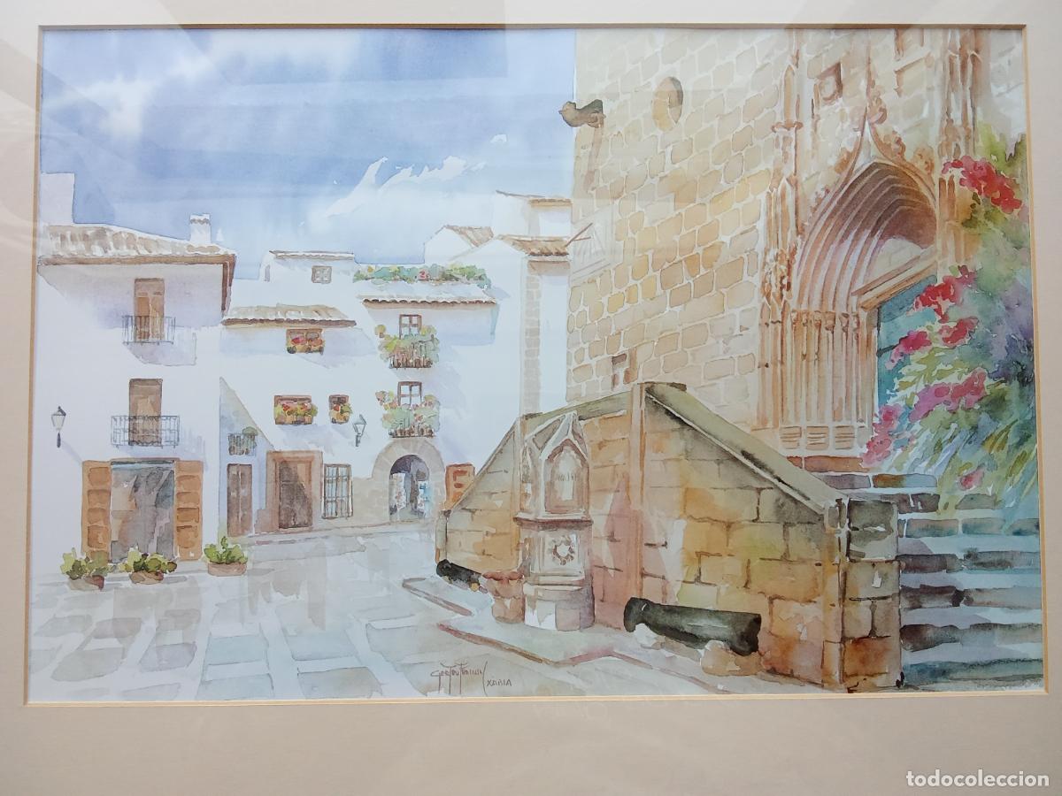 Arte: Lote de tres litografias de Xabia, J&aacute;vea de Gertru Froil&aacute;n.