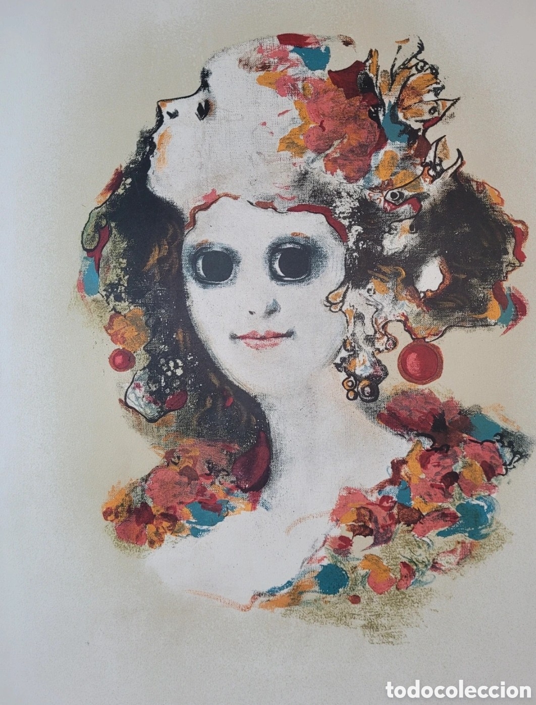 Arte: Litografia Modest Cuixart Arcadia 1982