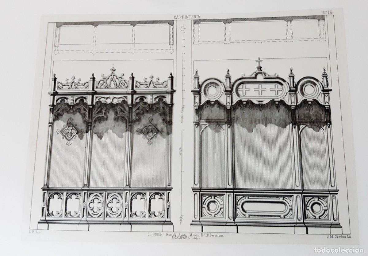 Arte: Litografia plastico transparente carpinteria la uni&oacute;n rambla Santa M&oacute;nica Barcelona