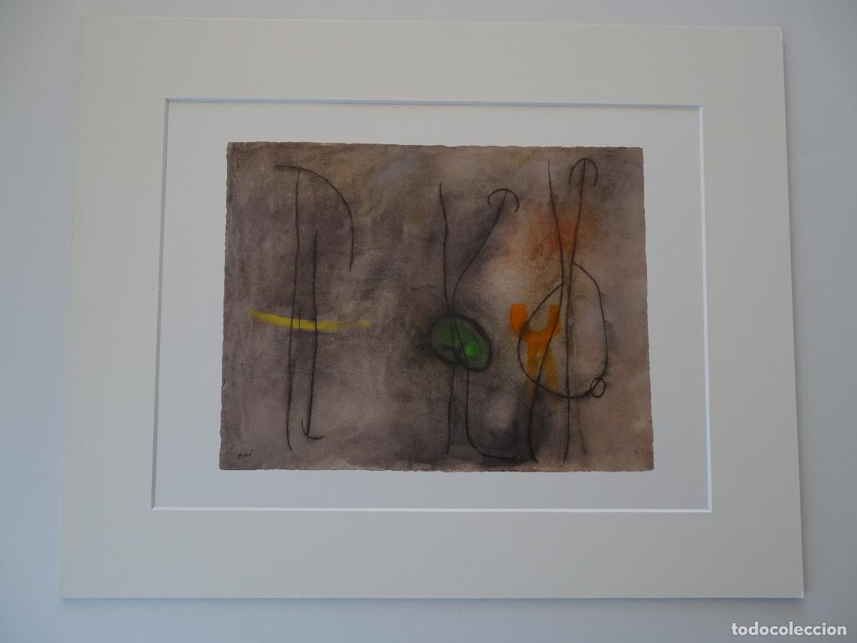 Arte: Litograf&iacute;a Miro decada 80 - Foto 1