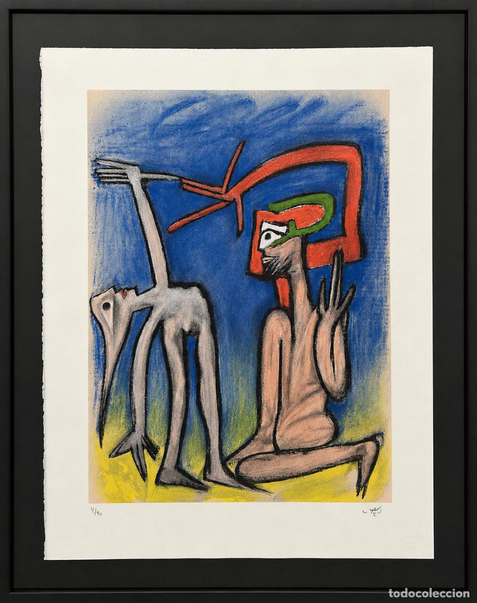 Arte: Roberto Matta (1911 - 2002). Sin t&iacute;tulo. Litograf&iacute;a.