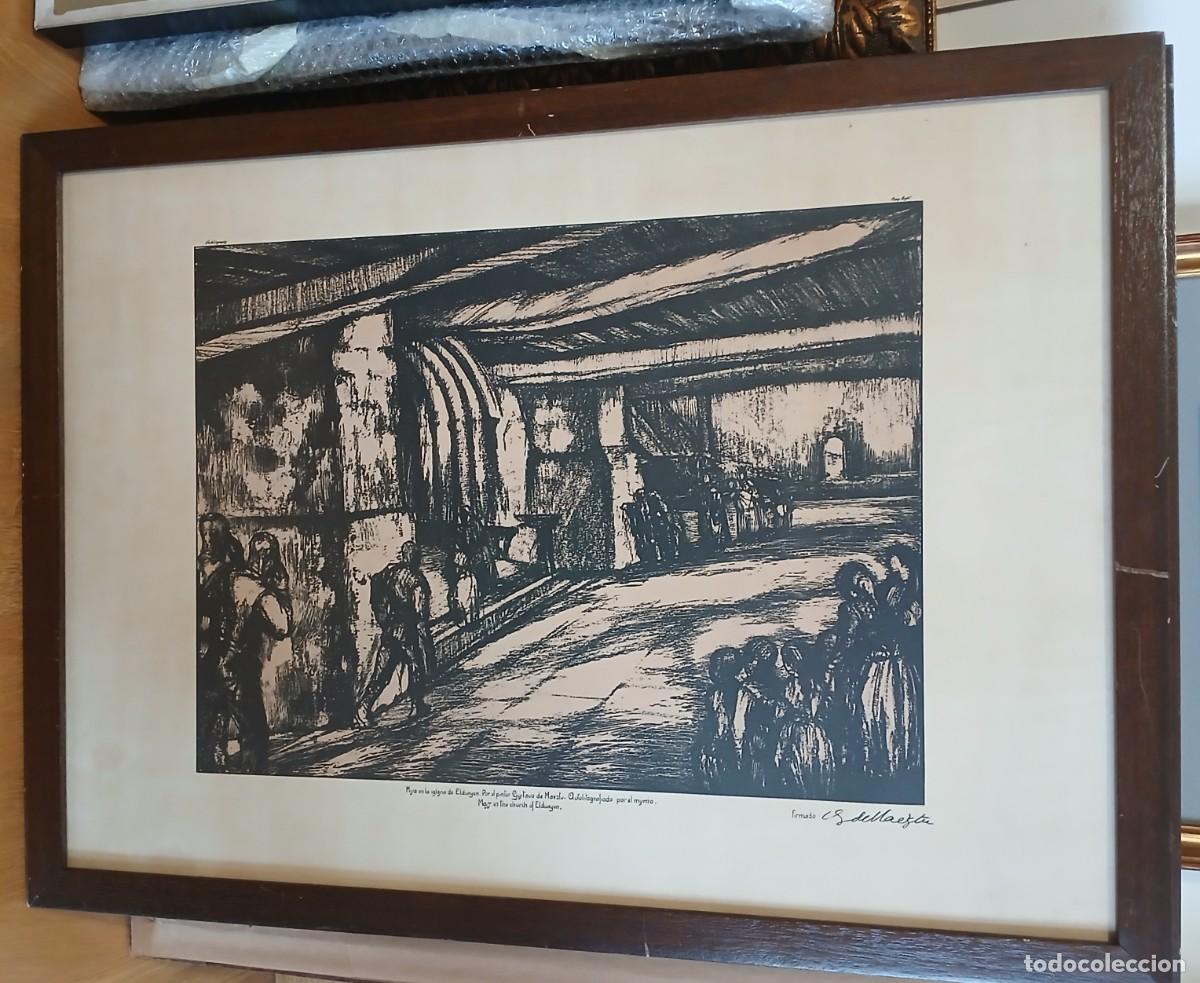 Arte: Litograf&iacute;a del pintor Vasco Gustavo de Maeztu