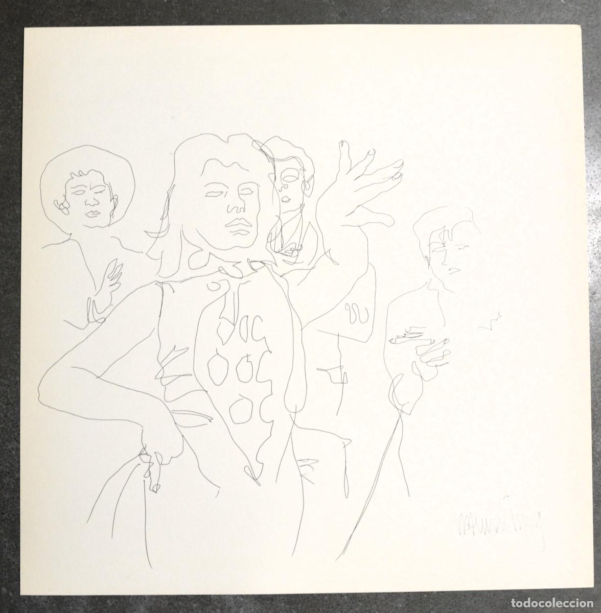 Arte: Ram&oacute;n Jes&uacute;s Vives. Litograf&iacute;a original, serie Gitanos. 1973. Rumba