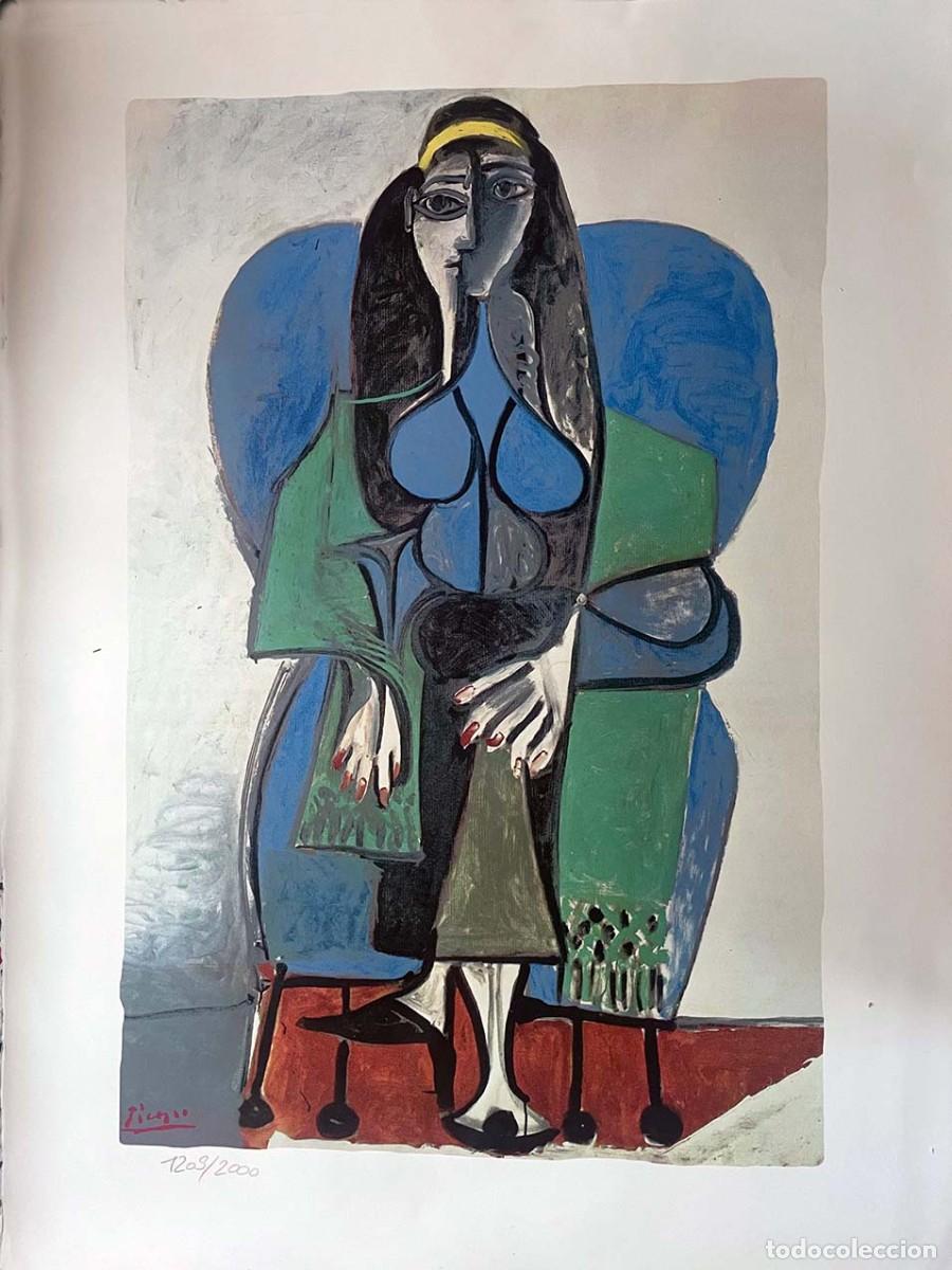 Arte: PABLO PICASSO - Mujer cogiendo una bufanda