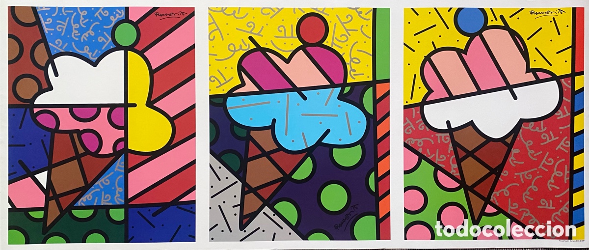 Arte: Obra Romero Britto sweet Treats