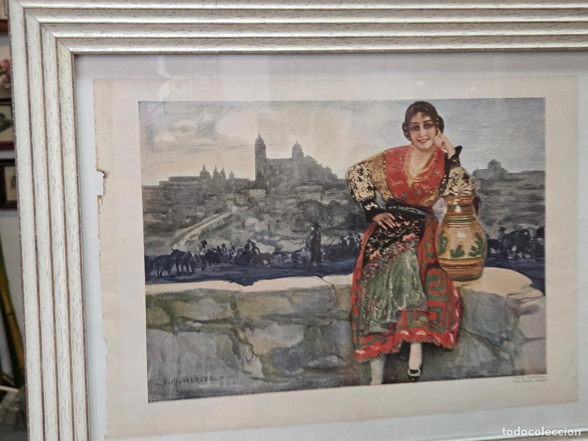 Arte: cuadro con lamina antigua - Foto 2