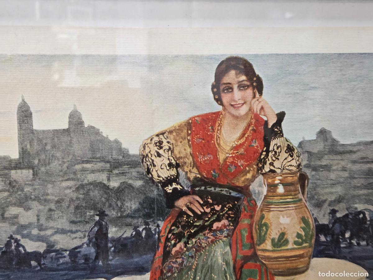 Arte: cuadro con lamina antigua - Foto 3