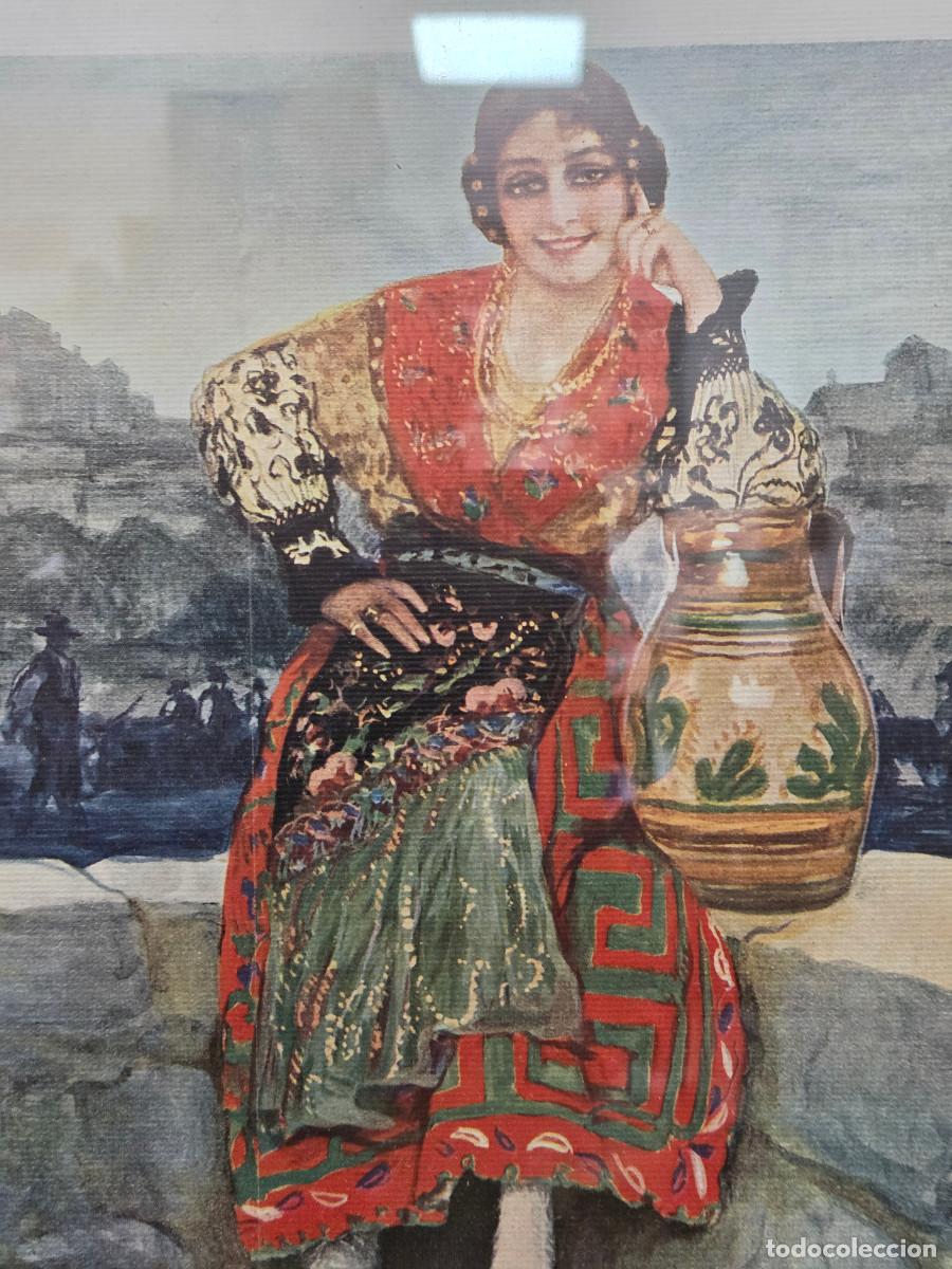 Arte: cuadro con lamina antigua - Foto 5
