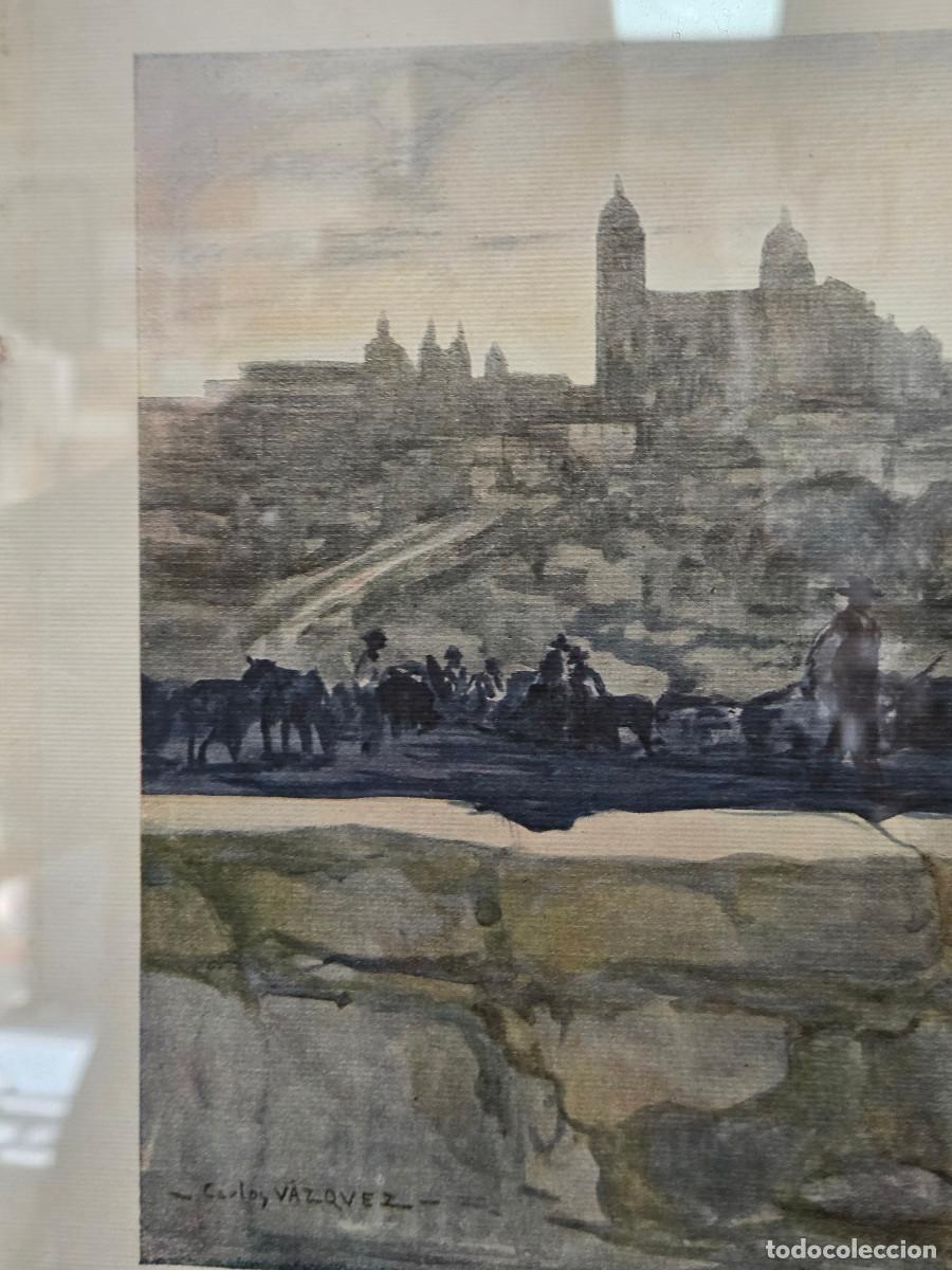 Arte: cuadro con lamina antigua - Foto 6
