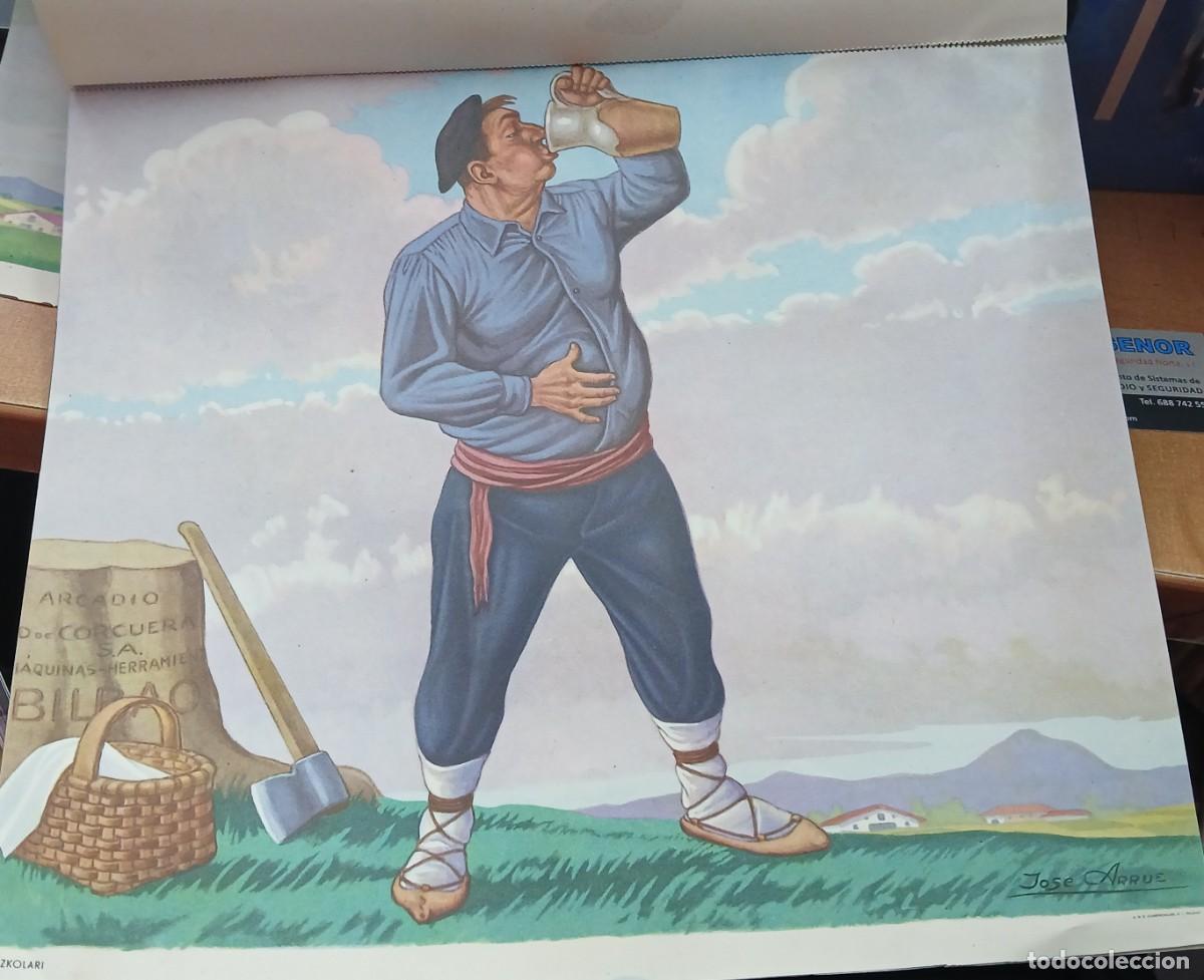 Arte: LITOGRAFIA ORIGINAL JOSE ARRUE ANOS 50 PUBLICIDAD ARCADIO DE CORCUERA BILBAO .