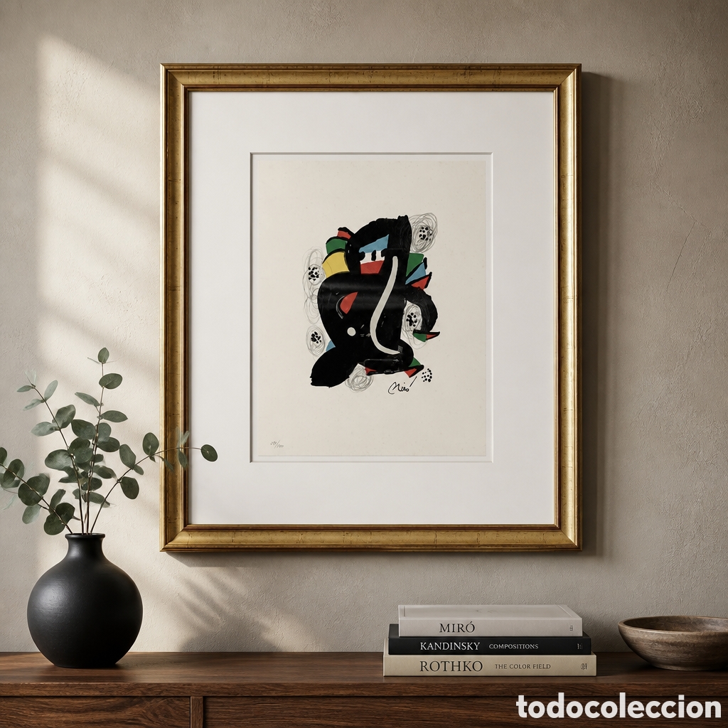 Arte: JOAN MIRO. LA MELODIA ACIDA. LITOGRAFIA FIRMADA EN PLANCHA Y NUMERADA A LAPIZ 271/1500.