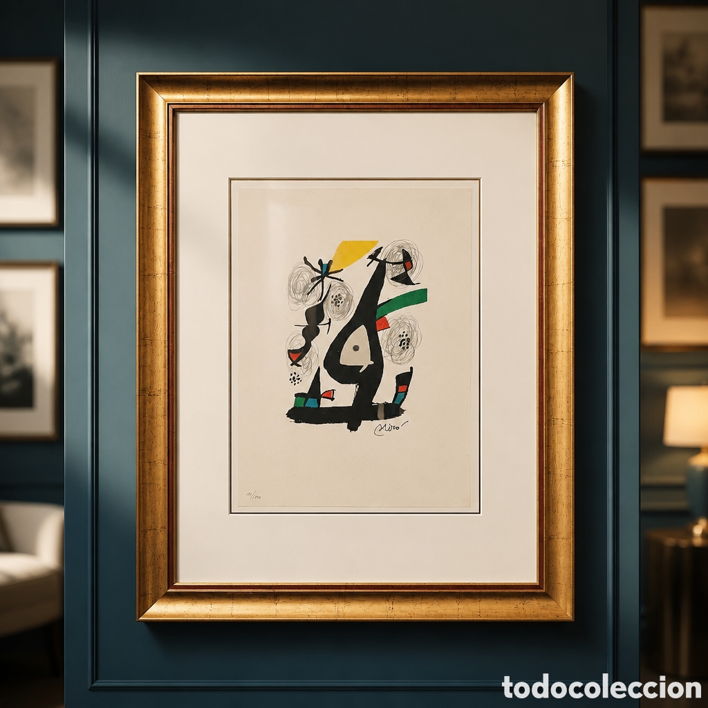Arte: JOAN MIRO. LA MELODIA ACIDA. LITOGRAFIA FIRMADA EN PLANCHA Y NUMERADA A LAPIZ 271/1500.