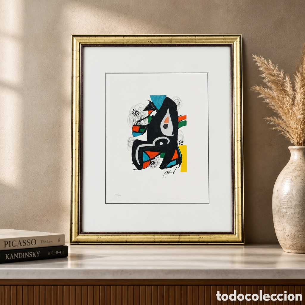 Arte: JOAN MIRO. LA MELODIA ACIDA. LITOGRAFIA FIRMADA EN PLANCHA Y NUMERADA A LAPIZ 271/1500.