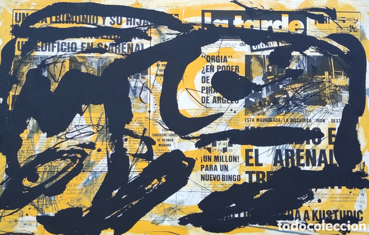 Arte: Ram&oacute;n Canet (Palma 1950). Litograf&iacute;a. Original. Abstracci&oacute;n. Firmada. Numerada. Mallorca. Baleares.