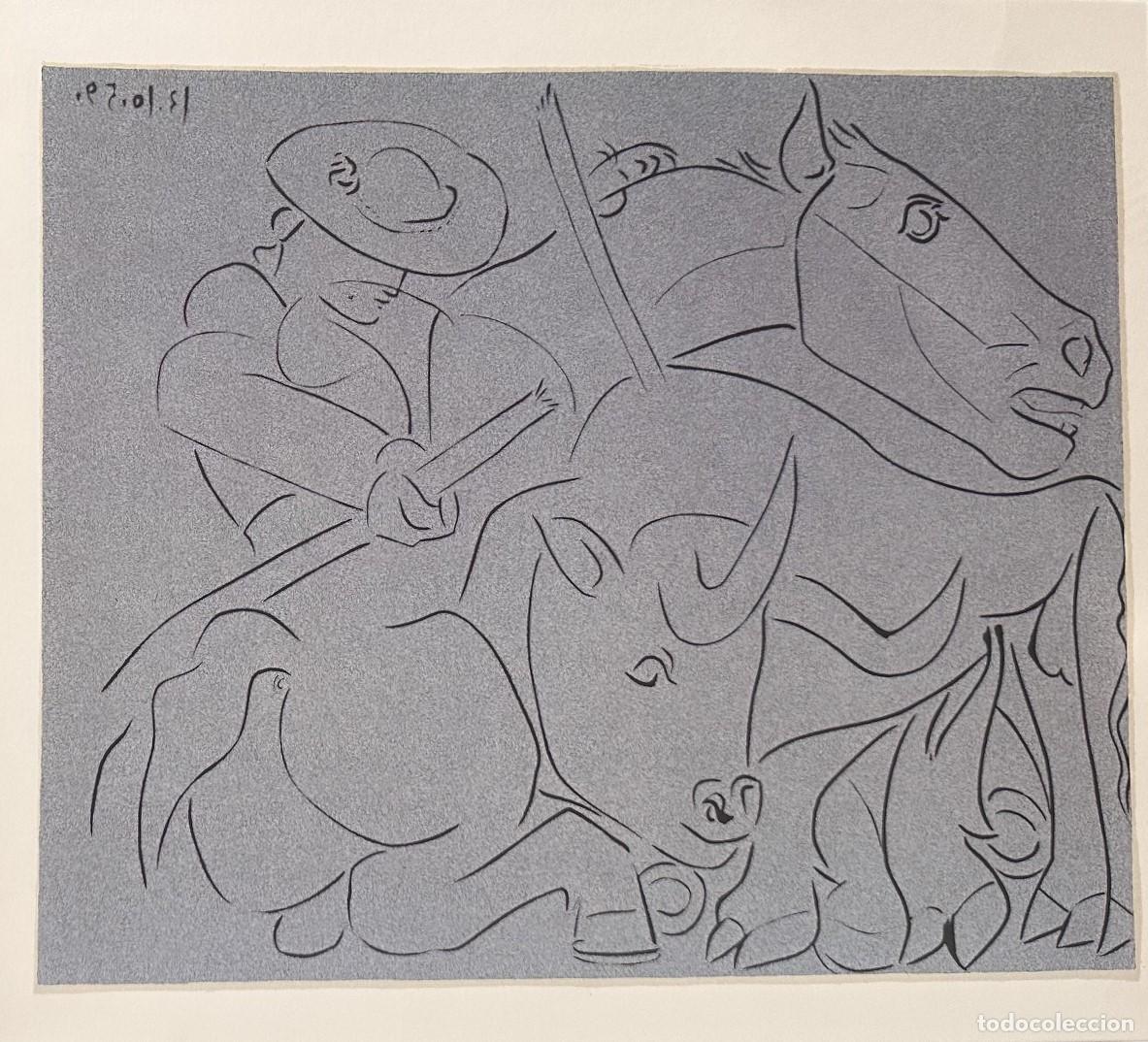 Arte: Pablo PICASSO. Linograbado. Cercle d&acute;Art.