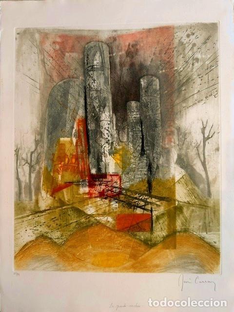 Arte: Lithographie &rdquo;La grande machine&rdquo; de Ren&eacute; Carcan (1925-1993)