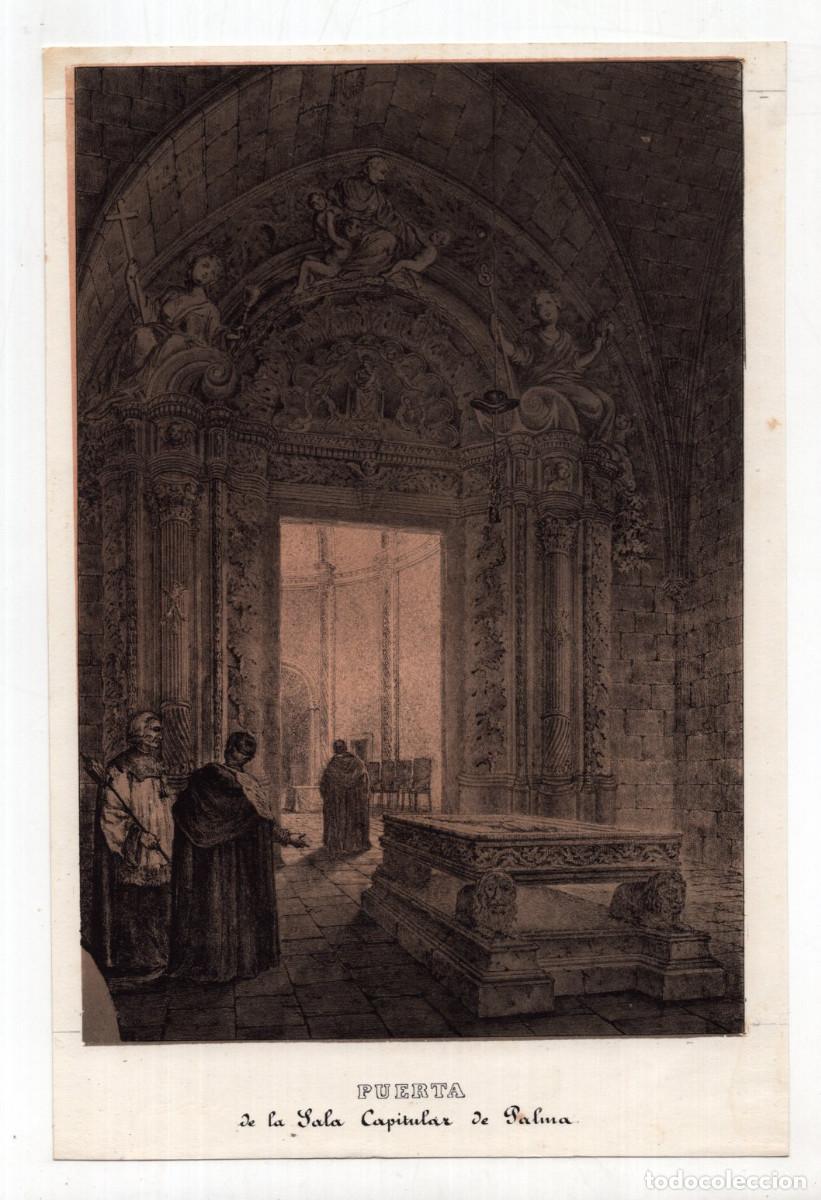 Art: MALLORCA. PUERTA DE LA SALA CAPITULAR DE PALMA. 24,8X16,1.