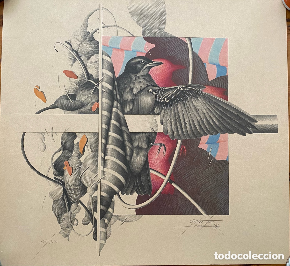 Arte: LITOGRAFIA del pintor Ricardo Jorda