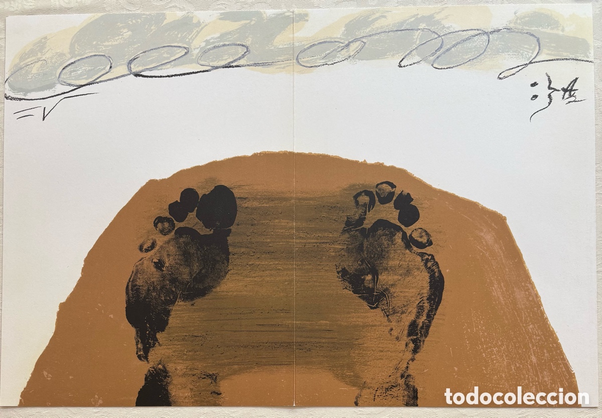 Arte: Litograf&iacute;a Original de Antoni Tapies