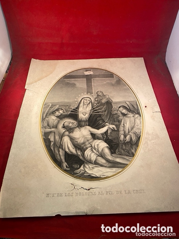 Arte: NRA SRA DE LOS DOLORES AL PIE DE LA CRUZ. Atribuido a A.Pascual y Abad. Valencia