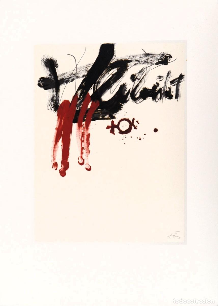 Arte: Antoni T&Agrave;PIES - Litograf&iacute;a edici&oacute;n limitada - Liberti (1982)