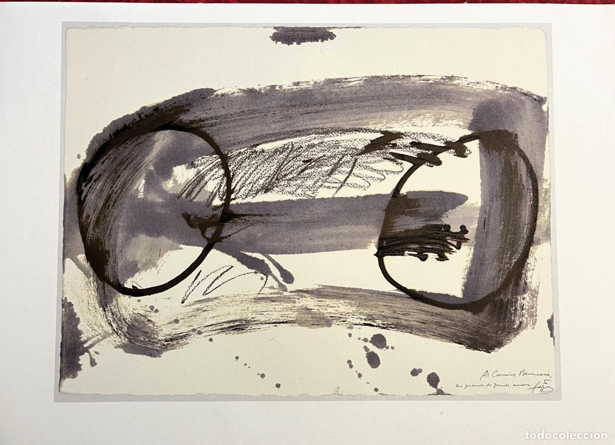 Arte: Antoni T&Agrave;PIES - Litograf&iacute;a edici&oacute;n limitada - Dos cercles (1982)