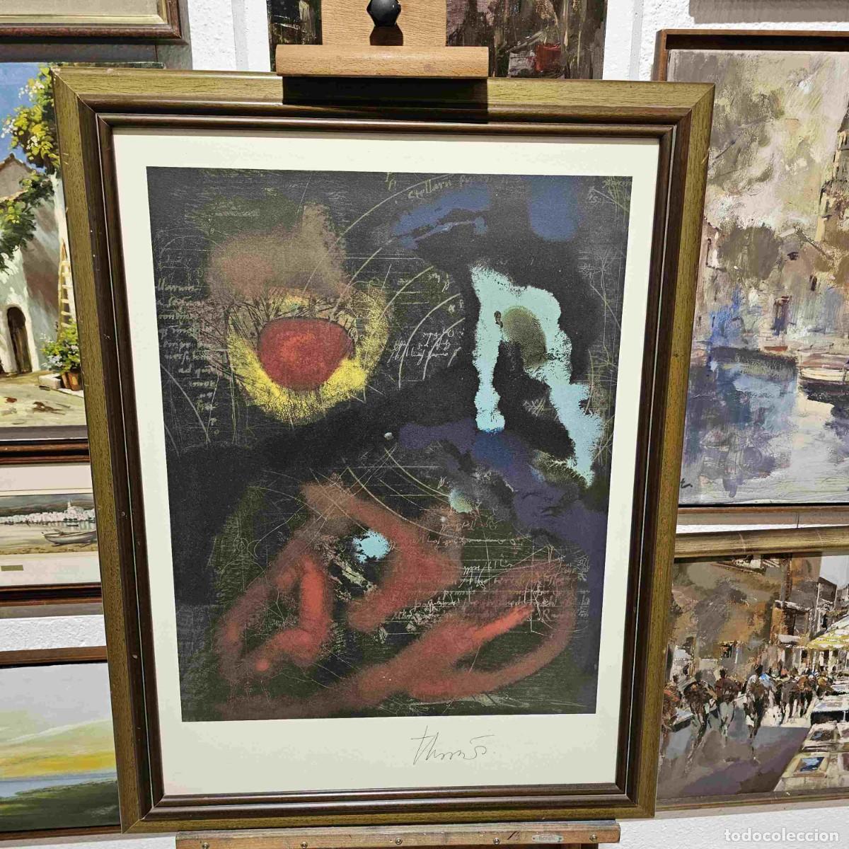 Arte: JOAN JOSEP THARRATS LITOGRAFIA HOMENAJE A MIRO