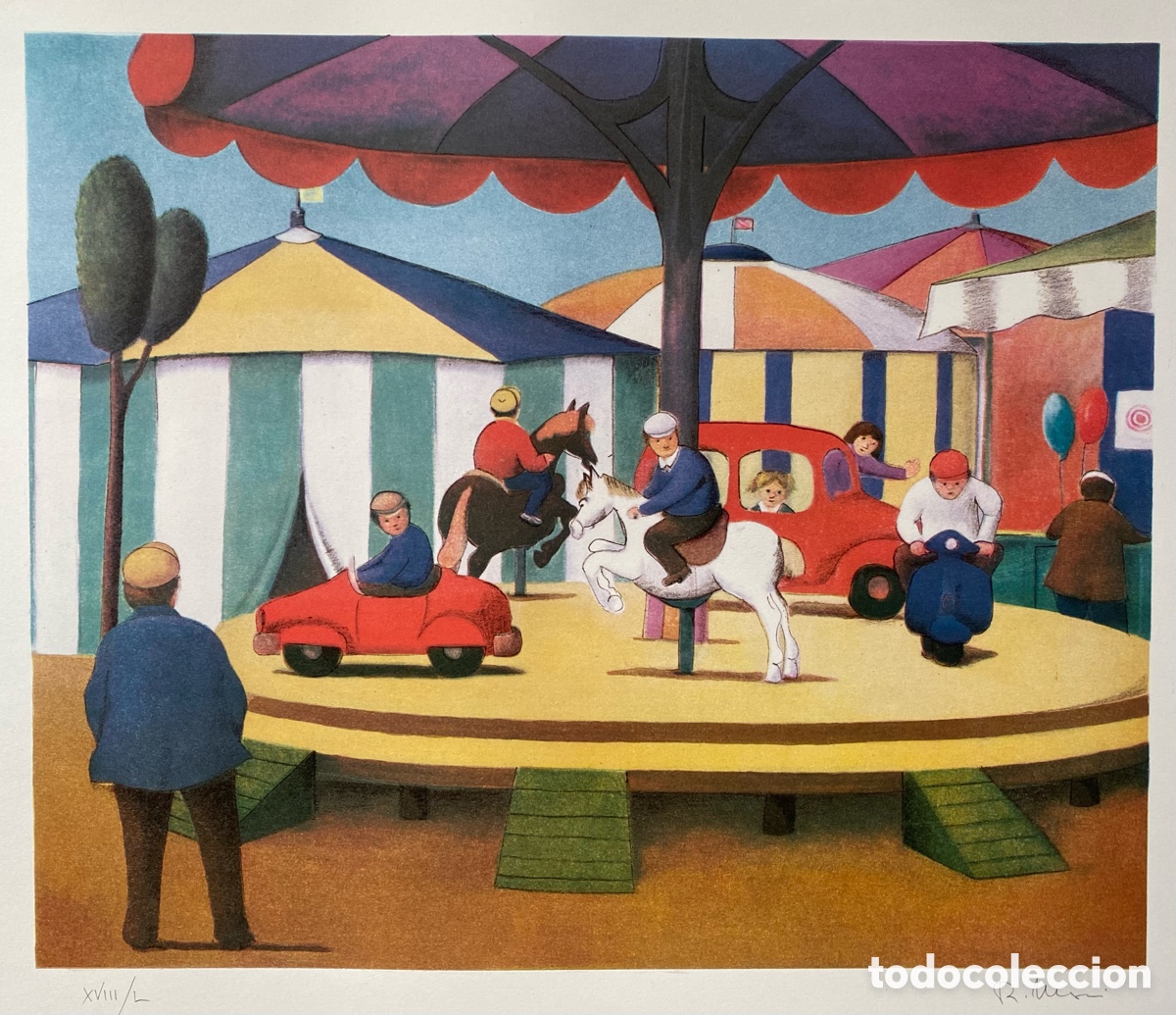 Arte: Litograf&iacute;a Roberto Masi La Giostra - Foto 3