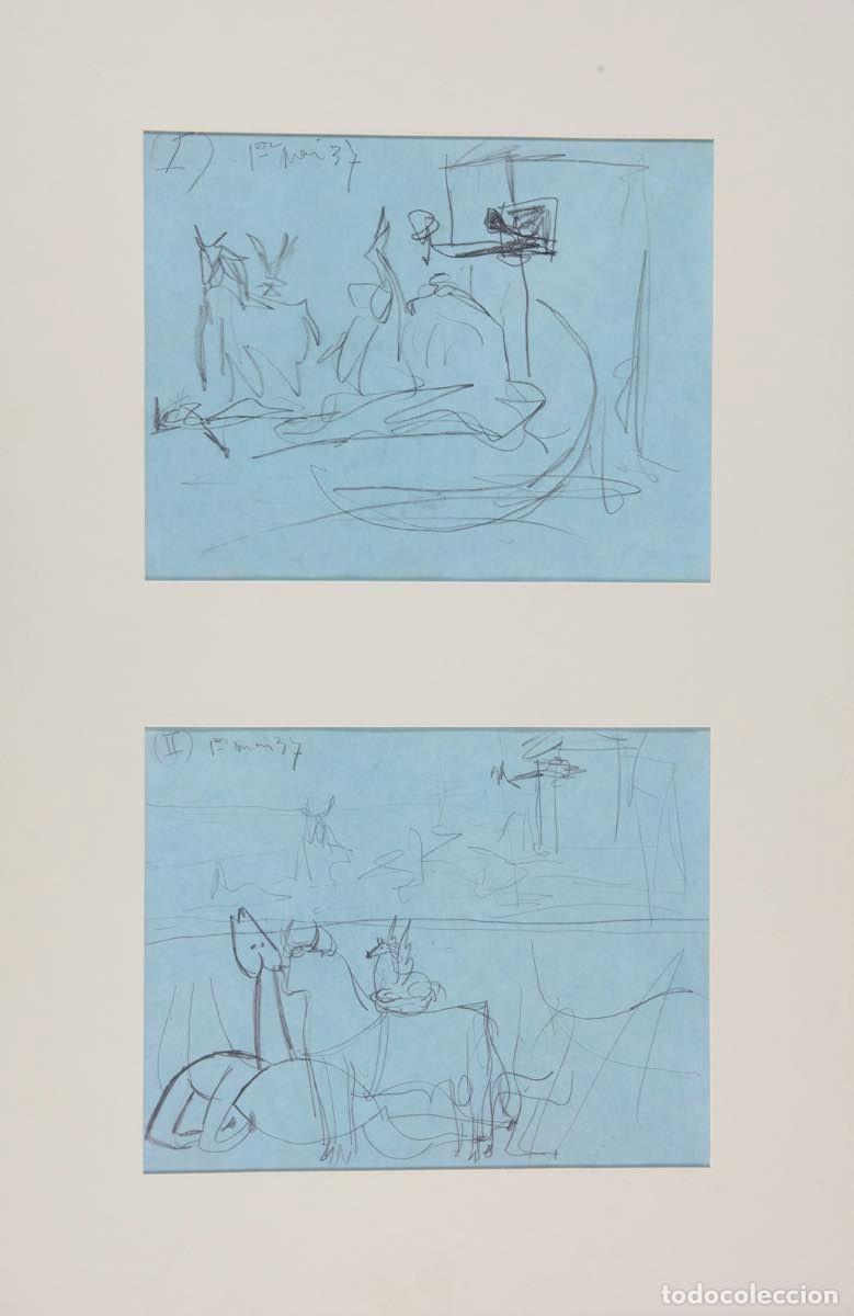 Arte: Pablo PICASSO - Bocetos para el Guernica 1-2, 1990