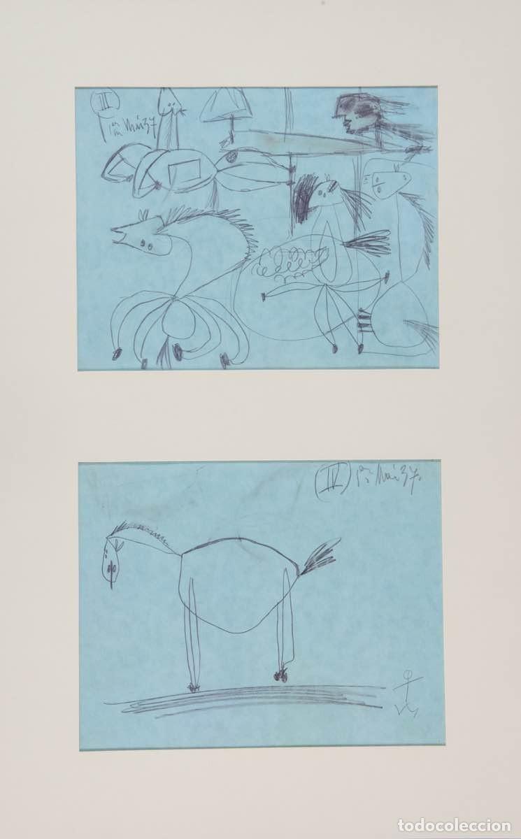 Arte: Pablo PICASSO - Bocetos para el Guernica 3-4, 1990