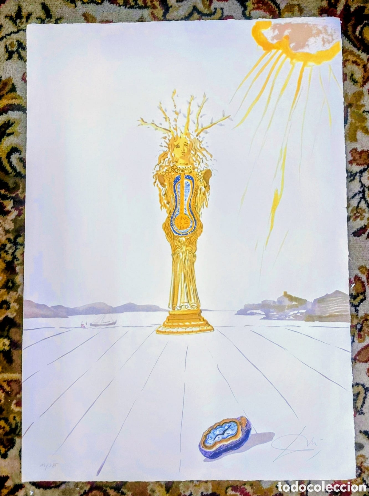 Arte: SALVADOR DALI LITOGRAFIA ORIGINAL .N.12.LIMITADA A 285 MEDIDA 53.5X76 SIN MARCO REF.D7