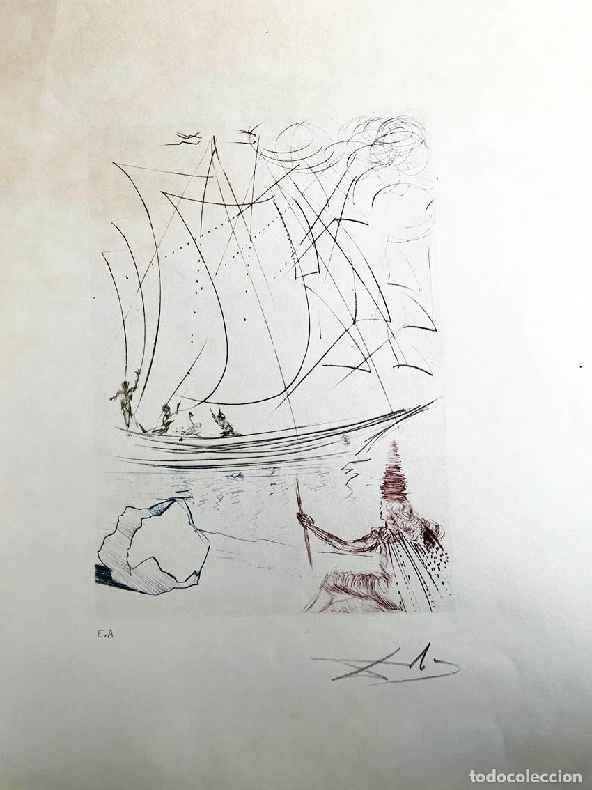 Kunst: SALVADOR DALI - La tempestad. Serie Shakespeare. Firmada a mano