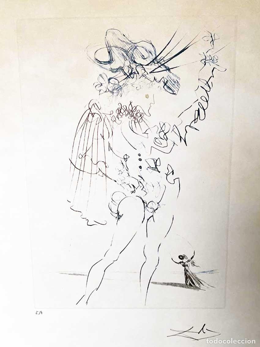 Arte: SALVADOR DALI - Meisure pour meisure. Serie Shakespeare. Firmada a mano