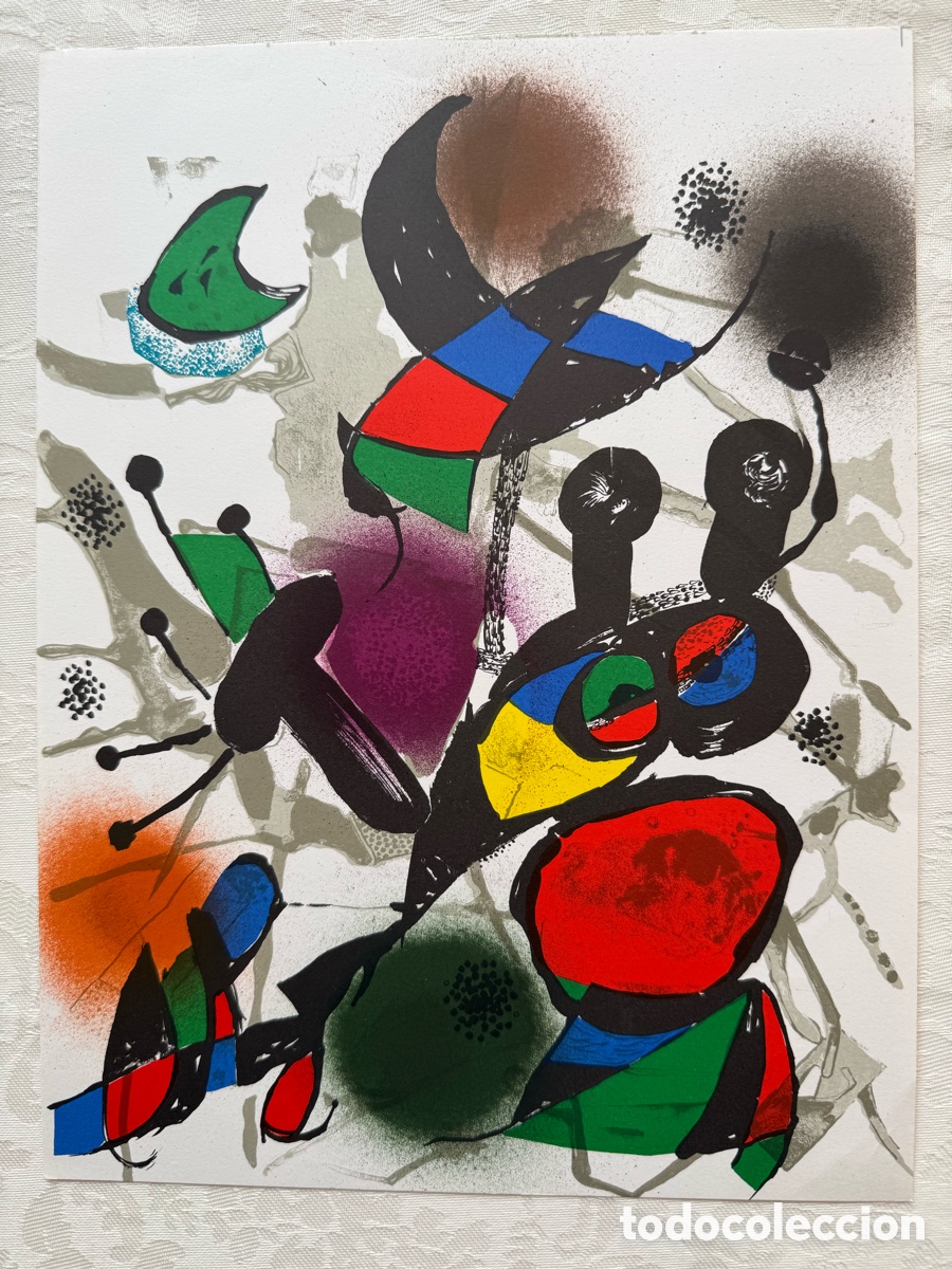 Arte: Litograf&iacute;a Original Joan Mir&oacute;