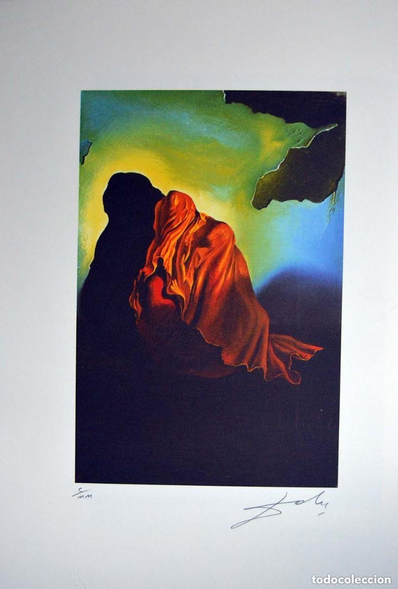 Art: SALVADOR DALI - Litografia sobre papel bfk. 65 x 50 cm. Firmada a mano.COA