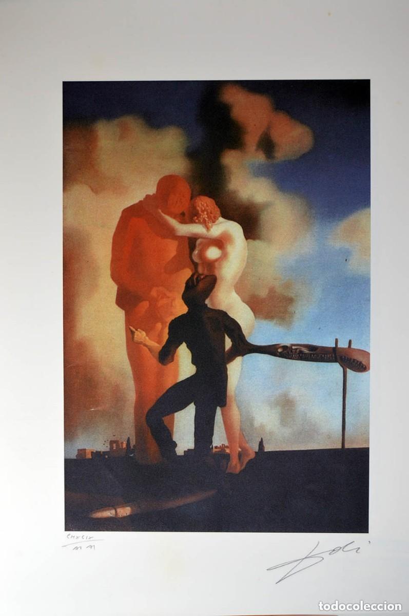 Art: SALVADOR DALI - Litografia sobre papel bfk. 65 x 50 cm. Firmada a mano.COA