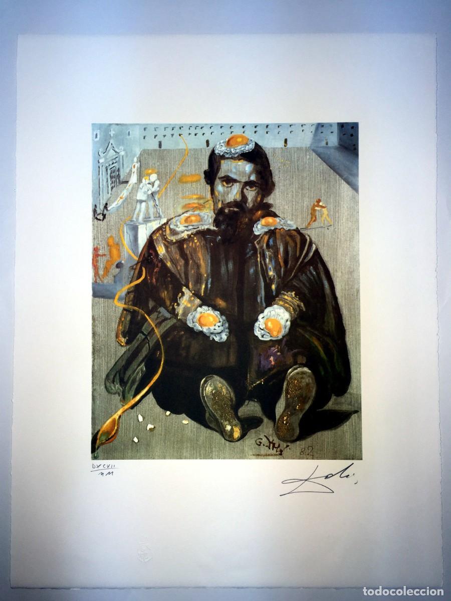 Art: SALVADOR DALI - Litografia sobre papel bfk. 65 x 50 cm. Firmada a mano.COA