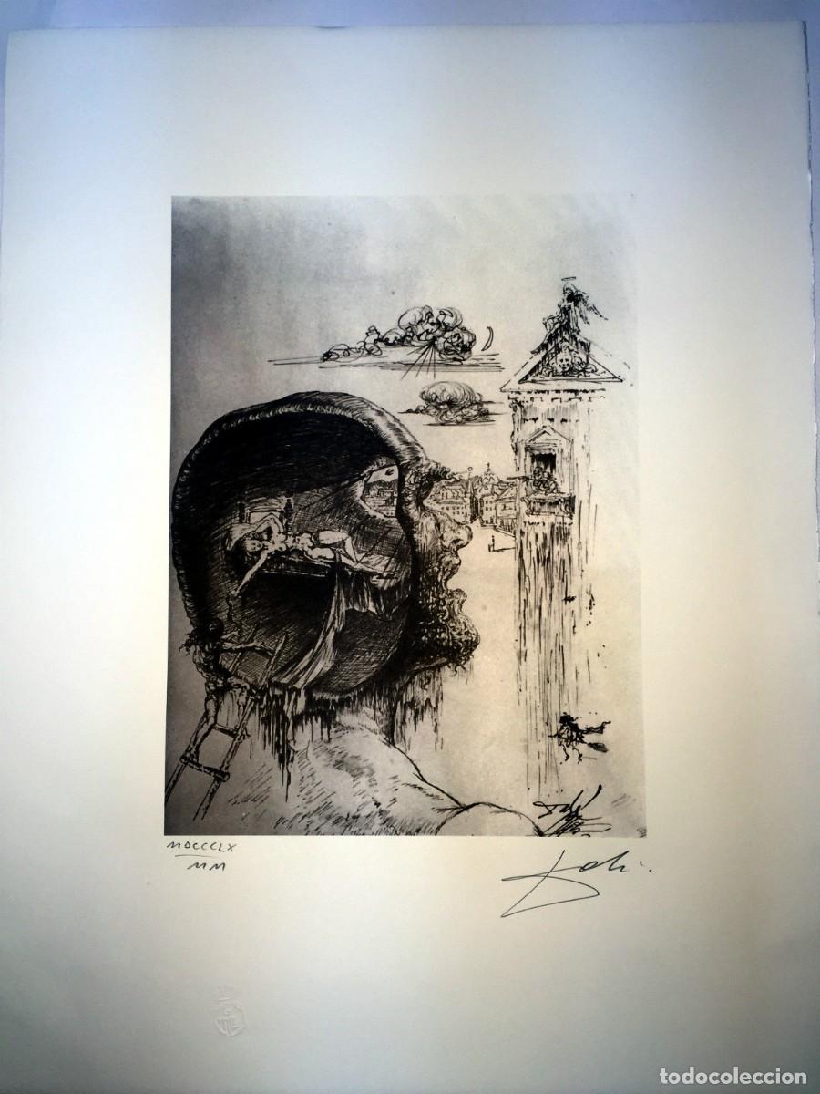 Arte: SALVADOR DALI - Litografia sobre papel bfk. 65 x 50 cm. Firmada a mano.COA