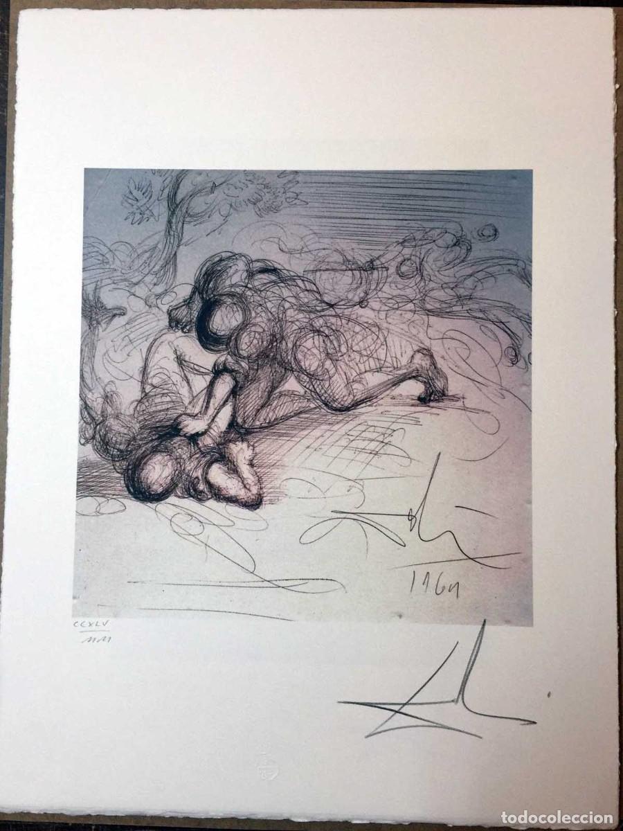 Arte: SALVADOR DALI - Litografia sobre papel bfk. 65 x 50 cm. Firmada a mano.COA