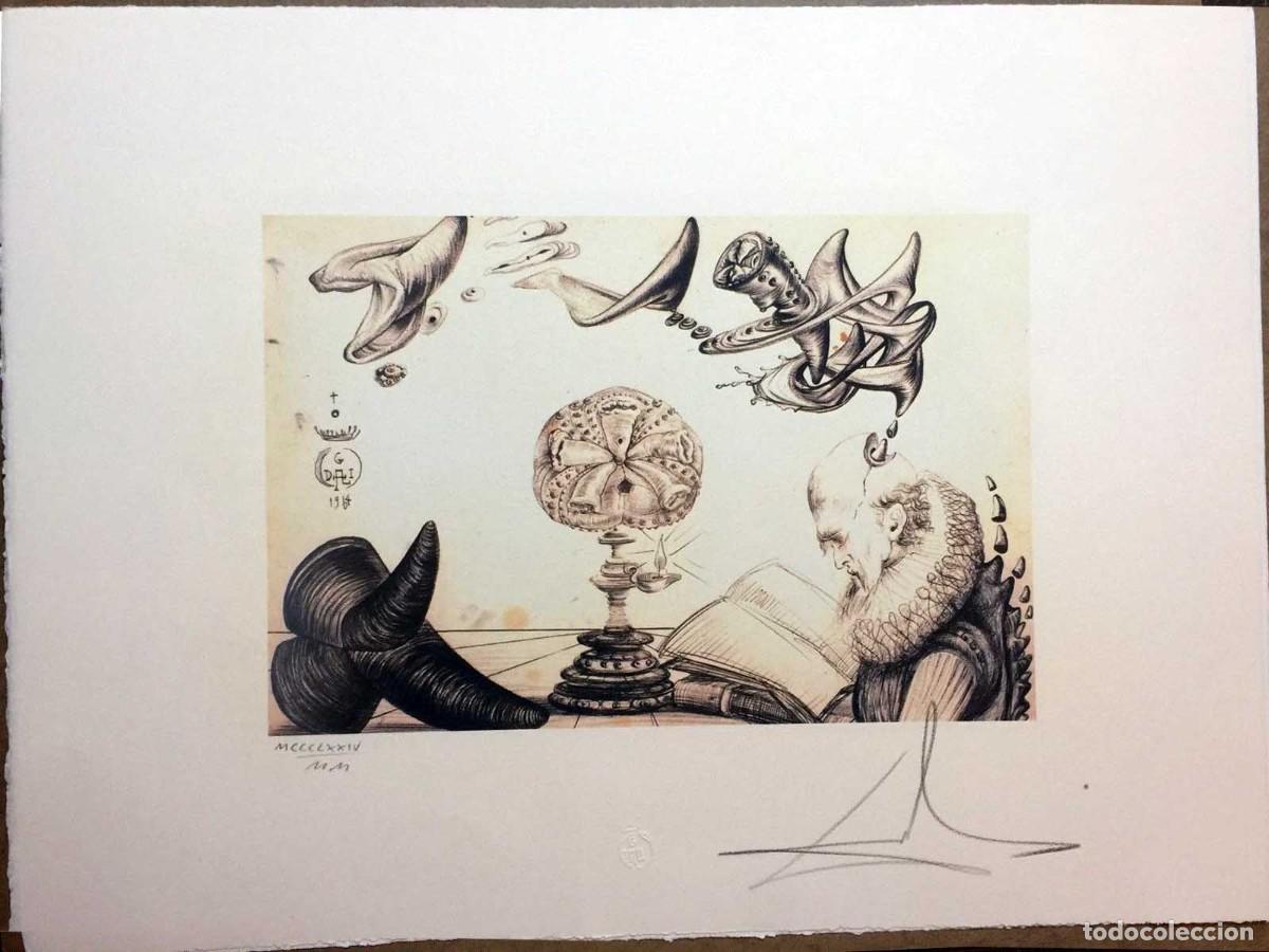 Arte: SALVADOR DALI - Litografia sobre papel bfk. 65 x 50 cm. Firmada a mano.COA